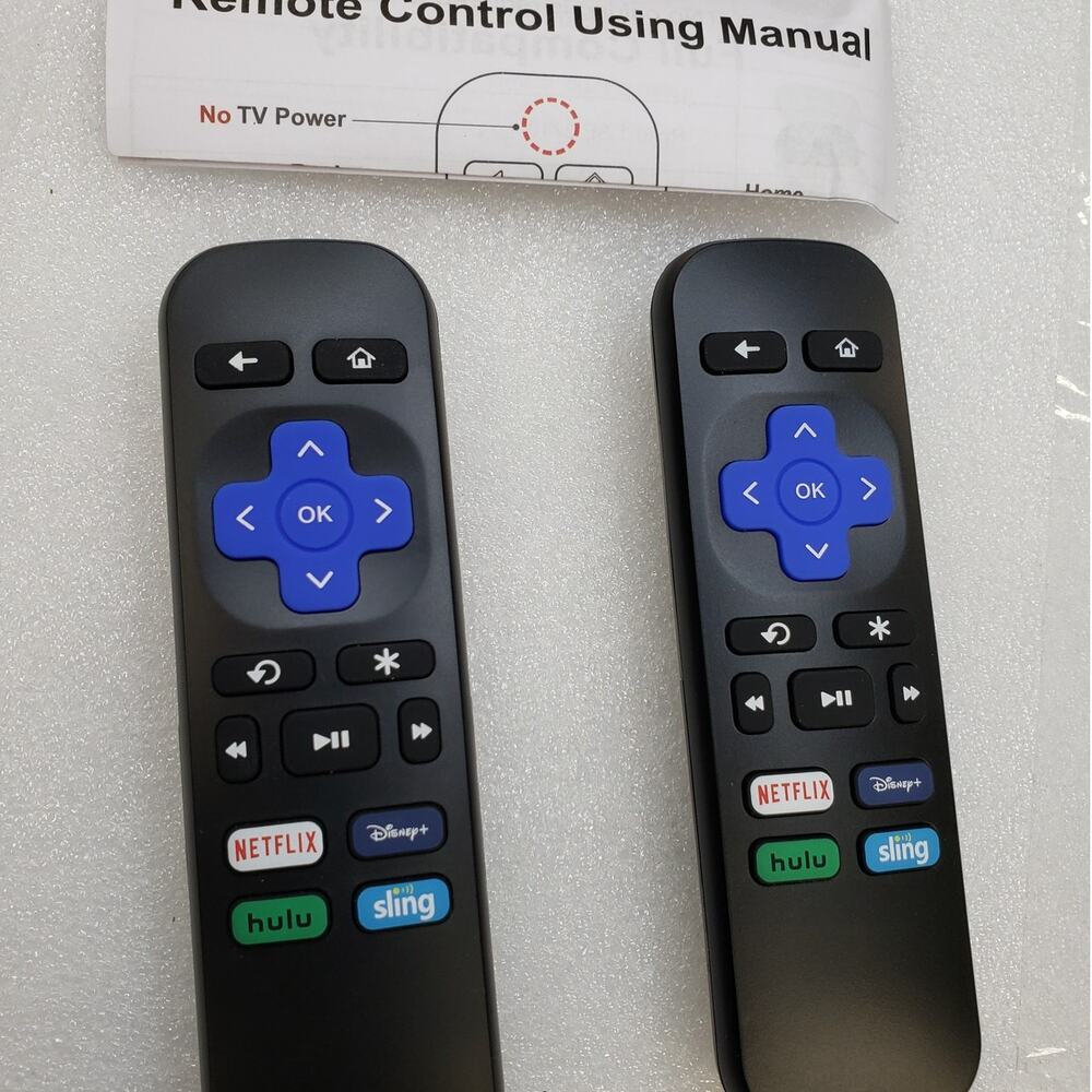 2 Pack - Replacement Remote Controller for Roku Express, Premiere, XD, XS, 2, 3